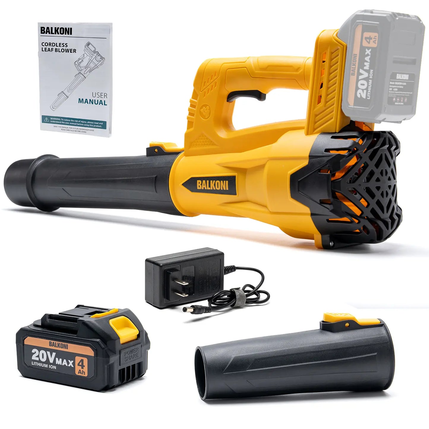 Cordless Leaf Blower Battery Powered Handheld, 150 MPH Electric Leaf Blower Includes 20V MAX 1 or 2 4.0AH Battery & Fast Charger, Lightweight Lawn Blower High Speed Lawn Blower for Garden Yard Cleanup, Leaves& Debris & Snow, Patio Air Blower Powerful
