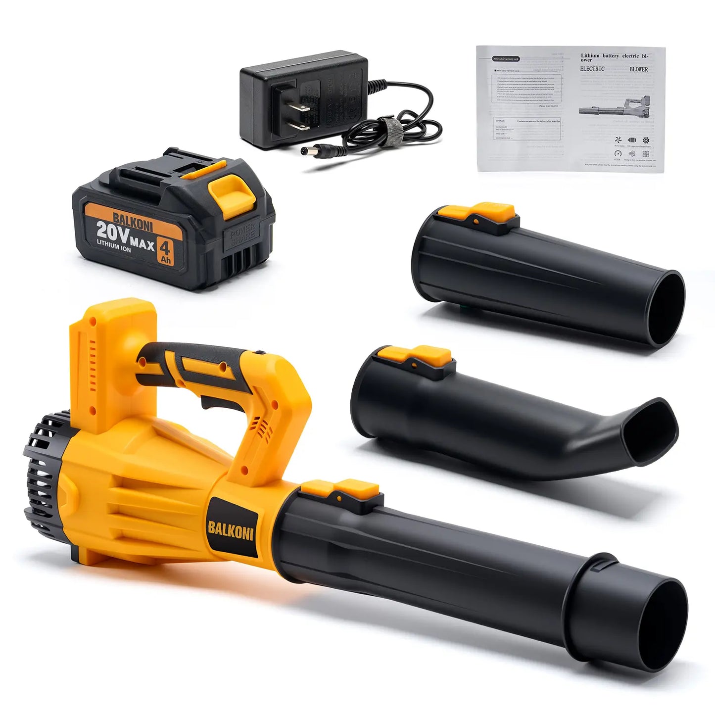 Cordless Leaf Blower Battery Powered Handheld, 150 MPH Electric Leaf Blower Includes 20V MAX 1 or 2 4.0AH Battery & Fast Charger, Lightweight Lawn Blower High Speed Lawn Blower for Garden Yard Cleanup, Leaves& Debris & Snow, Patio Air Blower Powerful