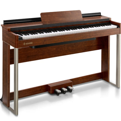 Donner DDP-200 Slim 88-Key Digital Piano - Professional Weighted Keyboard with LCD Screen & 12-Month Support