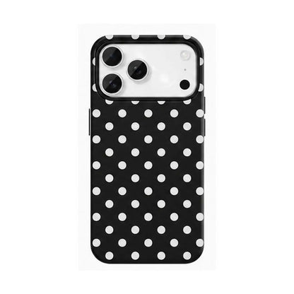 Preppy Hot Pink Polka Dot Phone Case, Cute Coquette Aesthetic Phone Cover,Hot Pink & Light Pink Polka Dot Aesthetic Iphone Case for Iphone 17 16 15 14 13 12 11 Pro Max & Samsung 22-26Galaxy