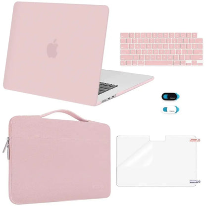 MOSISO Compatible with Macbook Air 15 Inch Case M5 2026 M4 2025 M3 M2 2024 2023 A3448 A3241 A3114 A2941,Protective Hard Shell&Carrying Sleeve Bag&Keyboard Cover&Webcam Cover&Screenfilm, School, Commuting, Daily Protection, Screen Protector, Plastic, Polyc