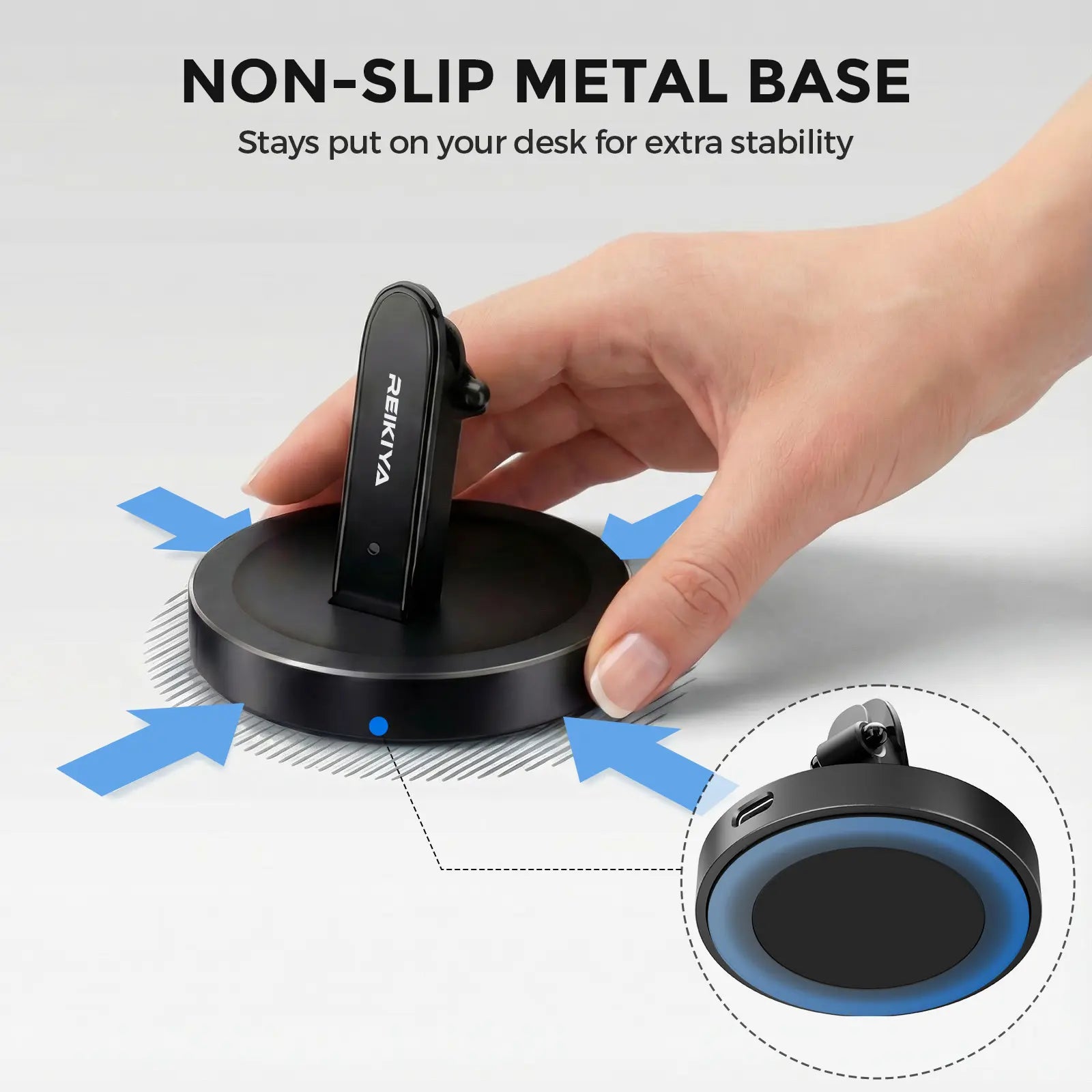 REIKIYA Meta Glasses Charging Stand, Magnetic Charging Dock for Ray-Ban Meta Gen 1 & 2, Drop & Charge Desktop Display Holder, Desk Setup Upgrade