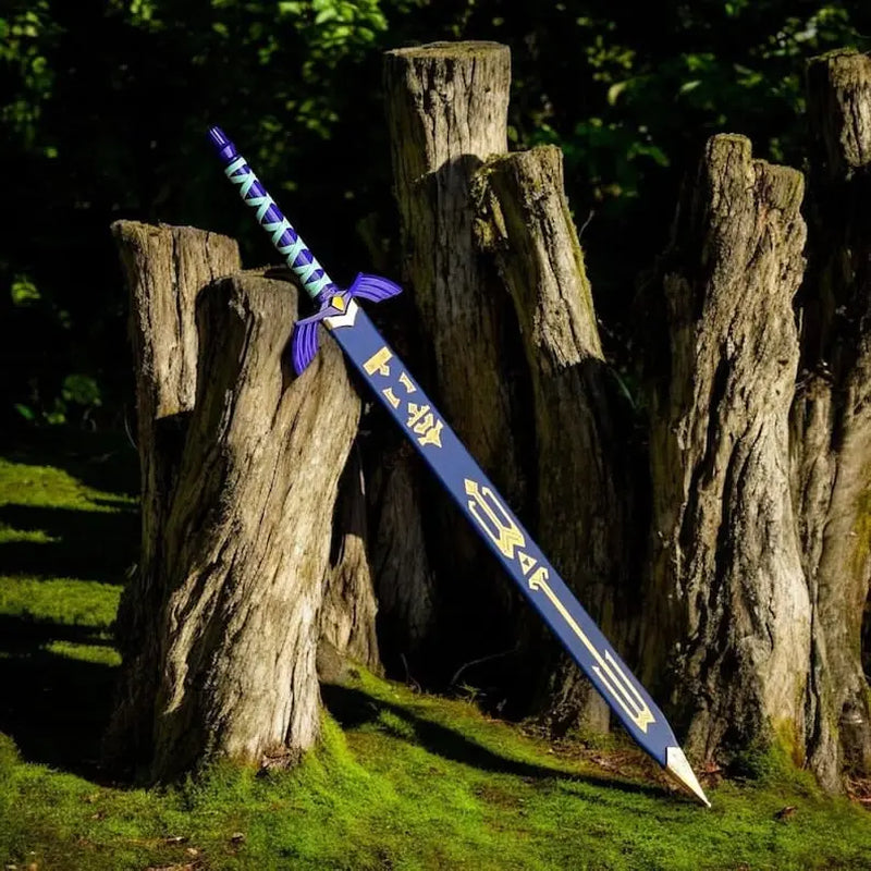 Handcrafted Zelda Sword Replica - Carbon Steel Home Decor Hanging Decor, Ideal for 18 Years and Older Collectors, Fantasy Fans, Cosplay Conventions & Display