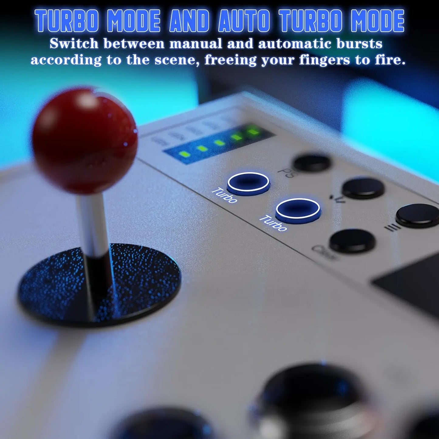 Nonbliep Wired Arcade Stick – Programming Function, Turbo Function, 9.8FT Braided Cable, Wired, for Playstation 5/Ps4/Pc/Android,Back to School,Back to School Haul