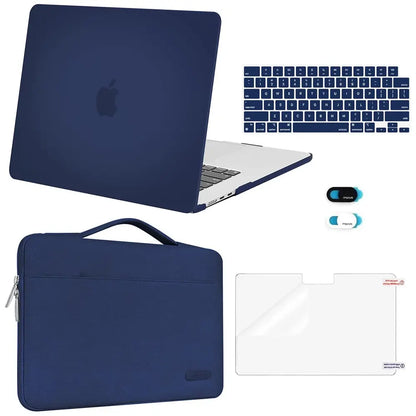 MOSISO Compatible with Macbook Air 15 Inch Case M5 2026 M4 2025 M3 M2 2024 2023 A3448 A3241 A3114 A2941,Protective Hard Shell&Carrying Sleeve Bag&Keyboard Cover&Webcam Cover&Screenfilm, School, Commuting, Daily Protection, Screen Protector, Plastic, Polyc