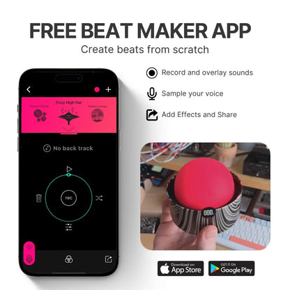 ODD Ball Musical Synthesizer Toy - Fun Unisex Instrument with Bluetooth App Support, DJ Controller Compatibility, and Included Batteries for Creative Music Learning!