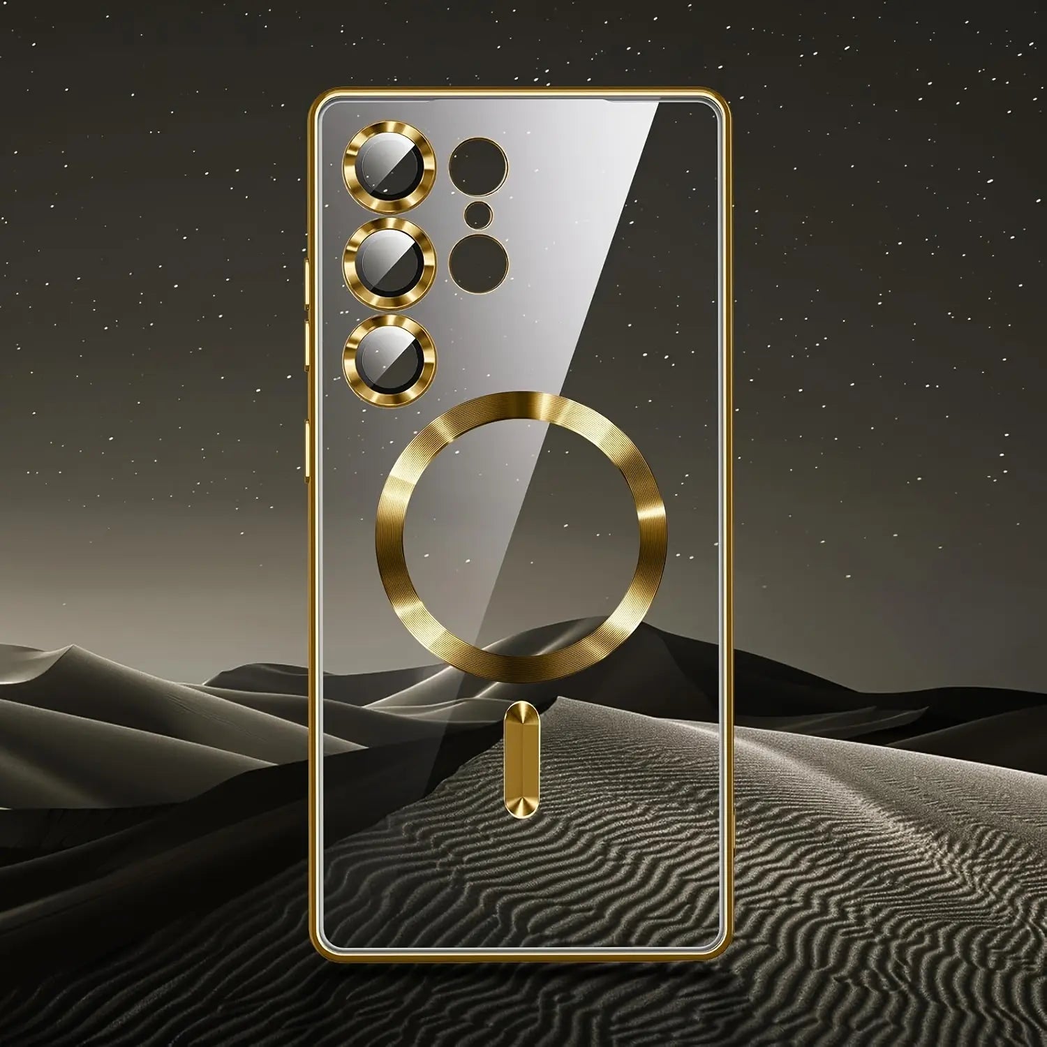 Luxury HD Transparent Magnetic Wireless Charging Phone Case with Lens Protector for Samsung Galaxy S26, S25, S24, S23, S22 Ultra Plus FE - Soft Shockproof Cover and Mobile Phone Accessories