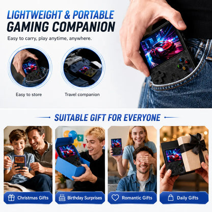 R40 Retro Handheld Game Console, Pre-Loaded Classic Games Plug & Play, Portable Pocket Video Game System, Nostalgic Arcade Gift for Kids & Adults