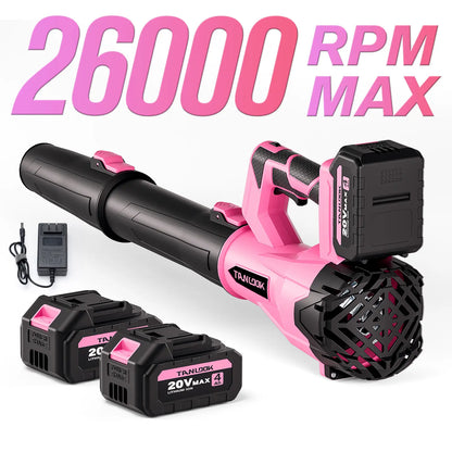 Tanlook Cordless Lithium Battery Blower - 26000 RPM Super Power, 4.0Ah Batteries, Lightweight Portable Handheld Blower, Leaf & Dust Removal, User-Friendly Outdoor Gadget, Garden Tool, Father'S Day Gift, Portable Handheld Blowers