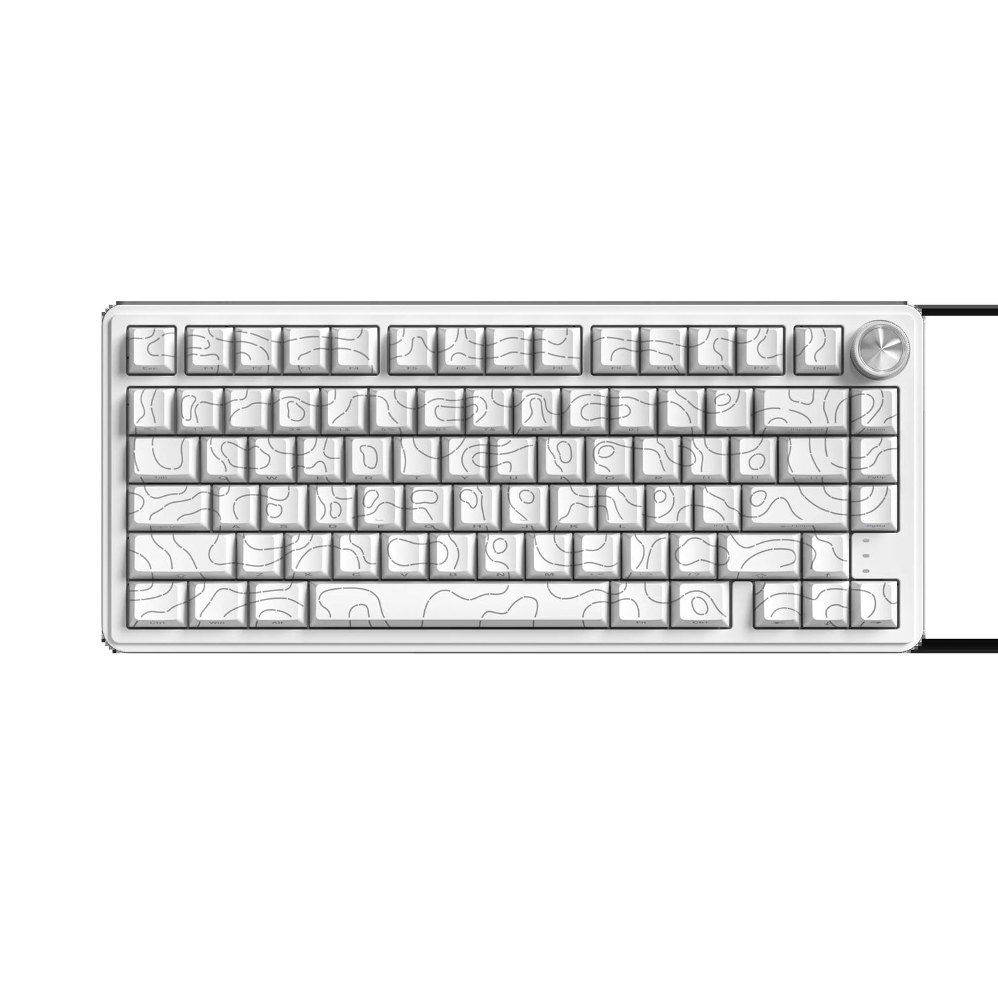 ZIFRIEND&FURYCUBE RX75 PRO Wireless Mechanical Creamy Keyboard,Tri-Mode Type-C/2.4G/Bluetooth Music Rhythm Sync RGB Backlight Keyboard,Multimode Gaming Keyboard for Gaming, Office, Career Women,Multimedia Roller Key