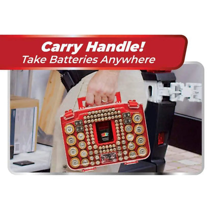 Ultimate 150 Battery Organizer & Storage Case with Tester - Keep Your Batteries Neat and Ready!