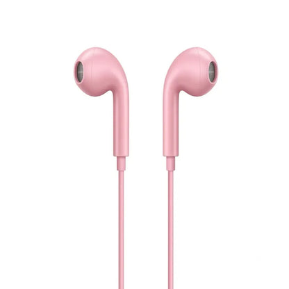 Type C Pink Wired Stereo Earbuds for Iphone 17/17 Pro/16/15, Samsung S25/S24/S23, Pixel 10/9, Oneplus & USB-C Phones