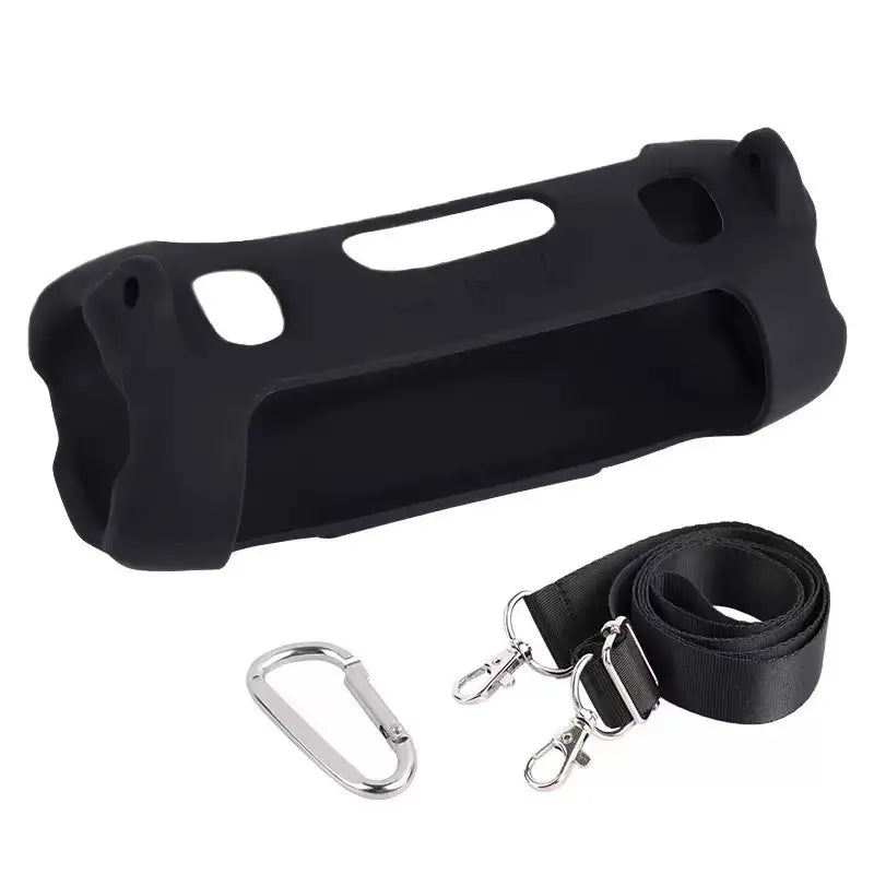 For JBL Charge 6 Waterproof Portable Bluetooth Speaker Silicone Case,Soft Protective Sleeve Cover with Shoulder Strap for JBL Charge 6 Speaker，This Product Comes with a Protective Case and a Speaker. Outdoor Travel Vanlife Party Waterproof