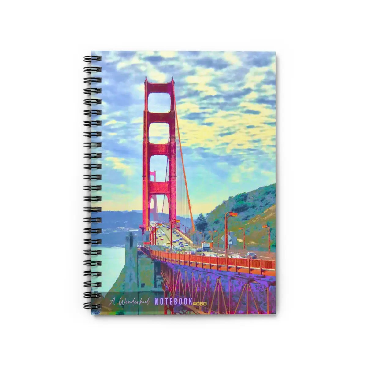Wonderkul Spiral Ruled Notebook #060 - Perfect for Notes and Ideas