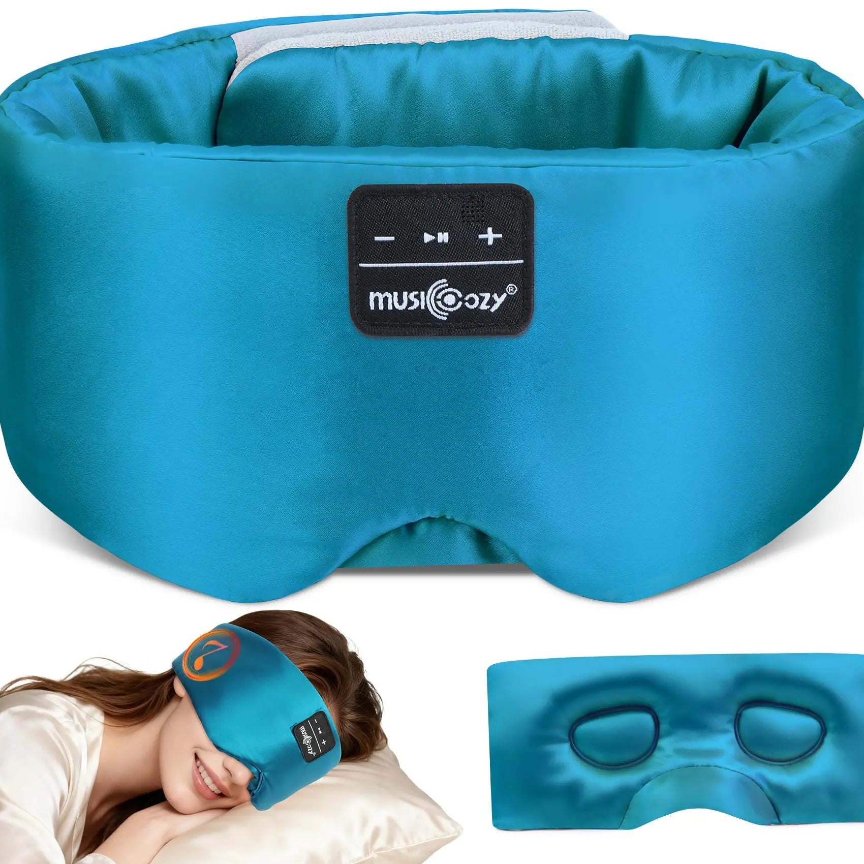 MUSICOZY Side Sleeper’S Dream: Silk Bluetooth 5.4 Sleep Mask & Headphones, Sleep Mask，Total Blackout, Perfect for Travel & Restful Sleep,Summerwins,Dealsforyoudays,Father'S Day