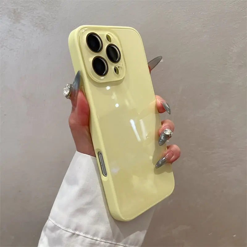 PORODO for Iphone16 Promax.Candy Macaron Crystal Clear Iphone Case, Skin-Feel Soft TPU Bumper & Hard PC Back, Full Lens Protection, Cute Minimalist Pink & White, Compatible with Iphone 17/16/15/14/13 Pro Max Plus