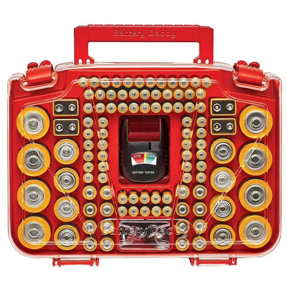 Ultimate 150 Battery Organizer & Storage Case with Tester - Keep Your Batteries Neat and Ready!