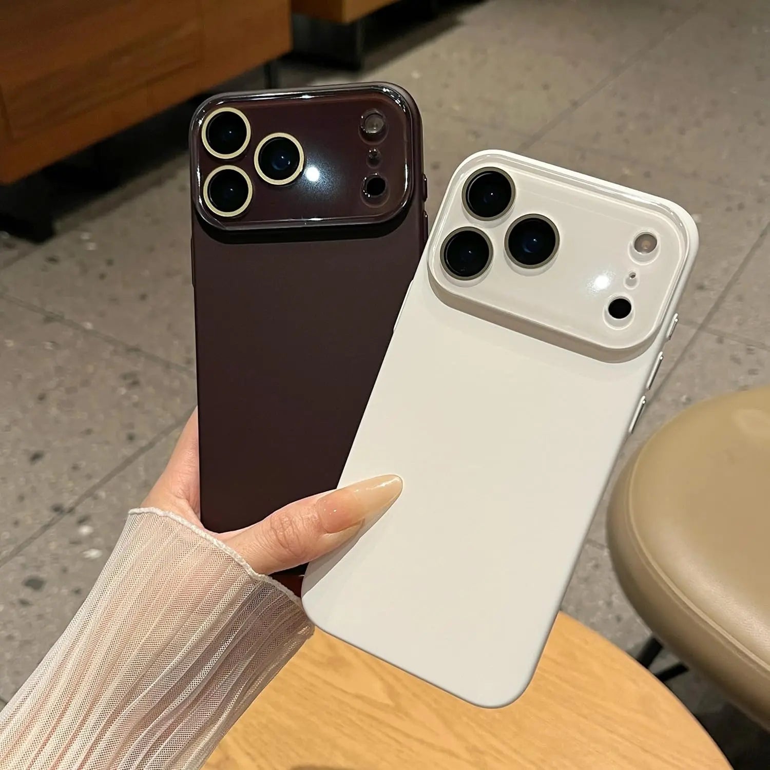 Phone Case for Iphone 17 16 15 14 13 12 11 Pro Max Solid Color Full Camera Lens Protection Compatible with Iphone Case (,Iphone 17 Pro Max),Back to School,Back to School Haul