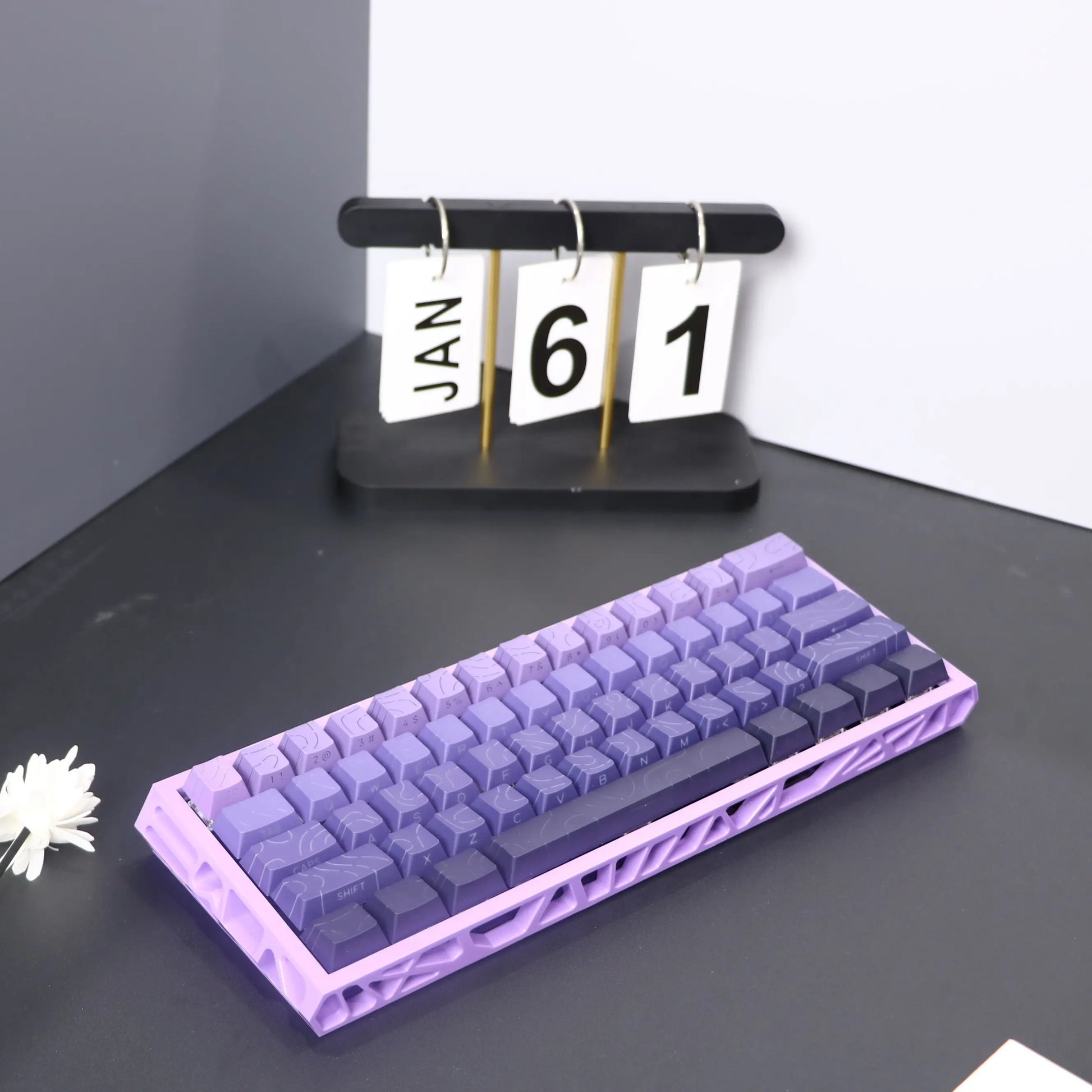 60% Mechanical Keyboard, Fresh Blue Translucent Gasket Mount Hot-Swappable RGB Wired Gaming Keyboard with Red Switch, N-Key Rollover for Clean Aesthetic PC Setup, 60 Percent Keyboard Compact