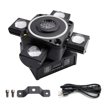 4-Arm Moving Head RGBW Beam Laser, DMX Stage Lighting, Club Lights for Disco Light Party