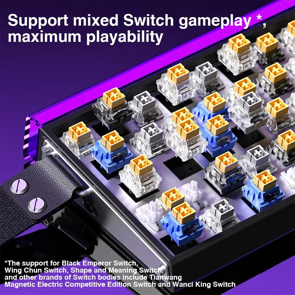 [New]Aula Hero 68 Wired Hall Effect Magnetic Switch Mechanical Gaming Keyboard, Tri-Mode Side Engraved Keycap 65% Layout,Rt 0.01, Extreme Response, RGB Backlit, Web Driver, 8K Returns, Hot Swappable E-Sport Gaming Accessories PC Accessories Computer Perip