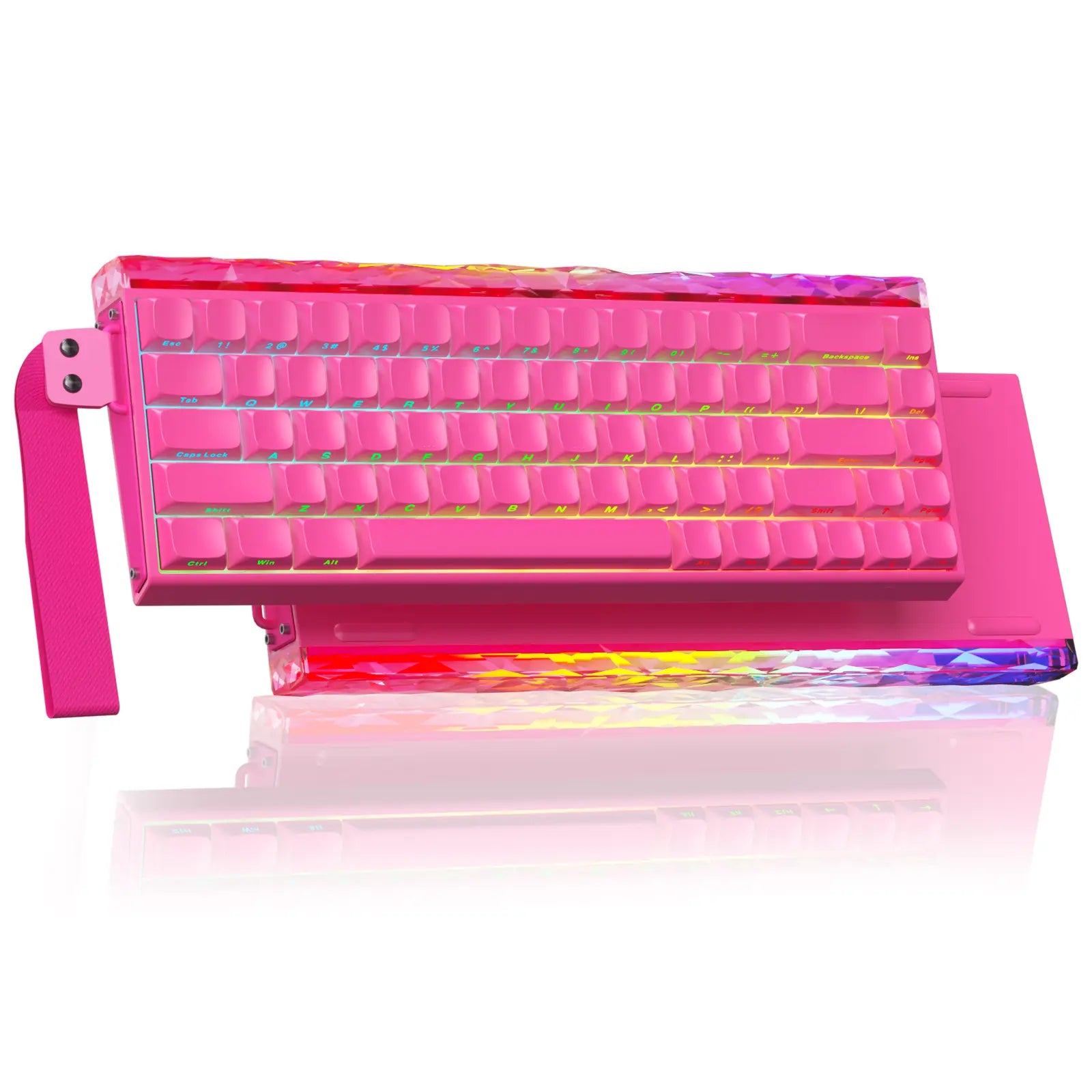 [New]Aula Hero 68 Wired Hall Effect Magnetic Switch Mechanical Gaming Keyboard, Tri-Mode Side Engraved Keycap 65% Layout,Rt 0.01, Extreme Response, RGB Backlit, Web Driver, 8K Returns, Hot Swappable E-Sport Gaming Accessories PC Accessories Computer Perip