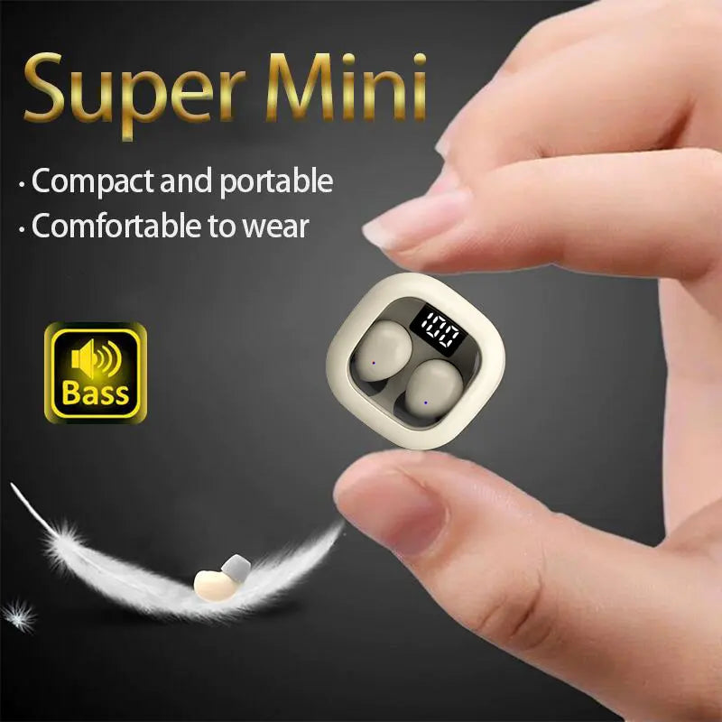 INSONIXN Wireless Bluetooth Sleep Earbuds - Ultra Compact, Comfortable Fit, High Fidelity Sound for Running & Cycling - Perfect Gift for Back to School!