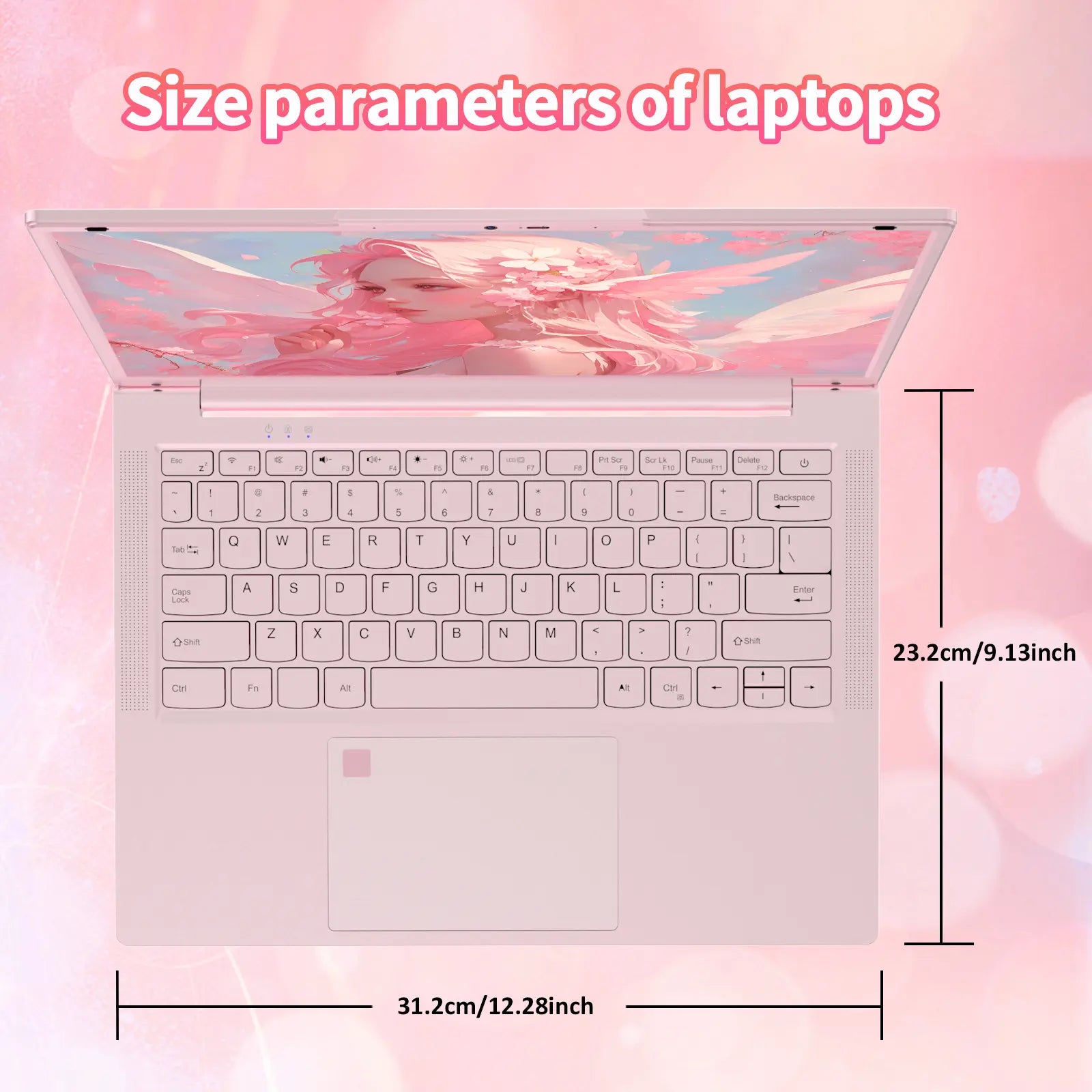 Auusda 14.1" Windows 11 Pro Laptop with Intel Celeron N5105 CPU, 8GB RAM, 256GB SSD, Backlight, Fingerprint, Webcam Switch, Portable Design