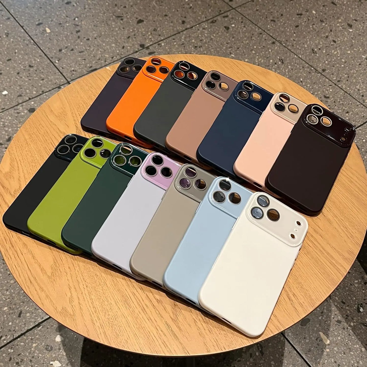 Phone Case for Iphone 17 16 15 14 13 12 11 Pro Max Solid Color Full Camera Lens Protection Compatible with Iphone Case (,Iphone 17 Pro Max),Back to School,Back to School Haul