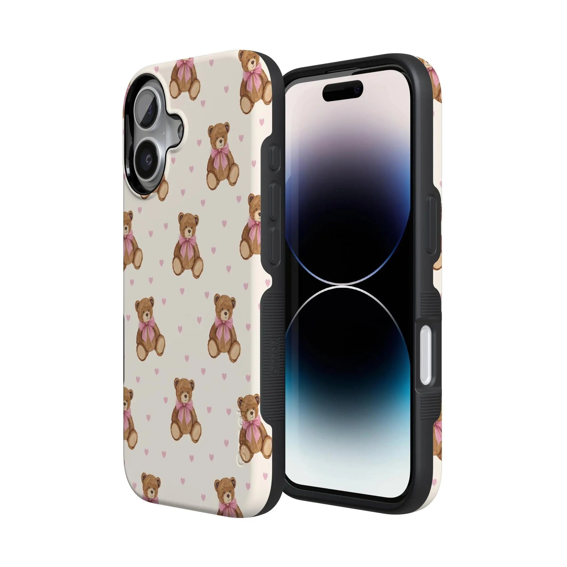 Casely iPhone 17 Case - Cuddle Up Teddy Bear Design | Bold Protection & MagSafe Compatible
