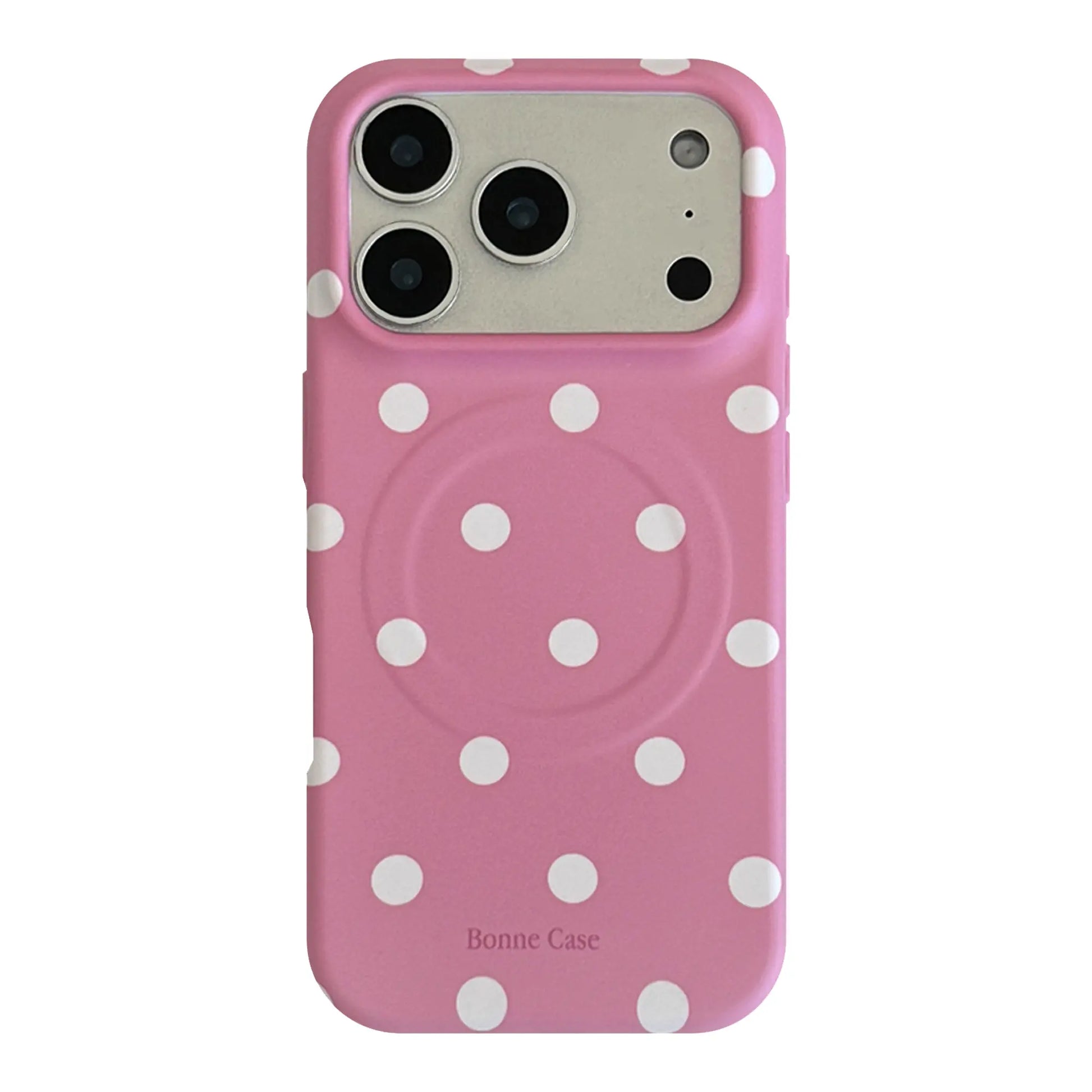Magnetic Polka Dot Phone Case for Iphone 17 Pro Max, 16 Plus, 15, 14, 13 - Compatible with Magsafe,Matte Slim Durable, Shockproof Handheld Cellphone Devices Cover,Aesthetic Protective Phone Cover for Women Girl