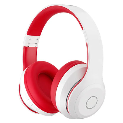 Over-Ear Wireless Bluetooth Headphones LED Light up Hybrid Noise Reduction Hi-Res Audio Deep Bass Hi-Fi Stereo 100H Long Playtime Foldable Lightweight Headset Soft Comfort Earpads Built-In Mic Compatible Ios/Android/Pc for Office Travel Gym Outdoor Black