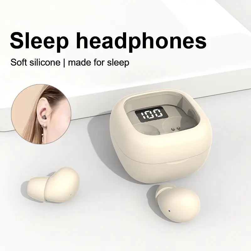 INSONIXN Wireless Bluetooth Sleep Earbuds - Ultra Compact, Comfortable Fit, High Fidelity Sound for Running & Cycling - Perfect Gift for Back to School!