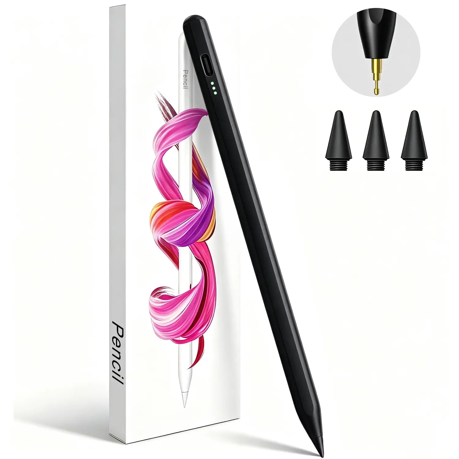 Stylus Pen for Ipad(2018-2026)-2X Fast Charge with Tilt Sensitivity & Palm Rejection for Ipad 11/10/9/8/7/6Th Gen, Air 5/4/3/M4/M3/M2, Pro 13"/12.9"/11"/M4, Mini 7/6/5Th Backtoschool