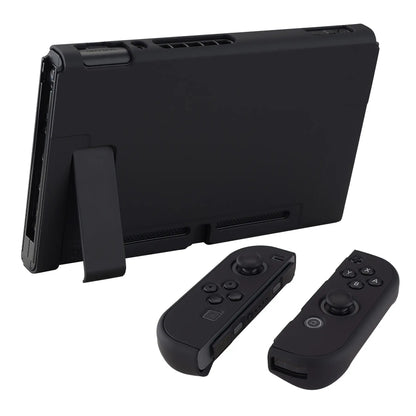 Playvital Customized Dockable Hard Shell Protective Case for Nintendo Switch Console - Black
