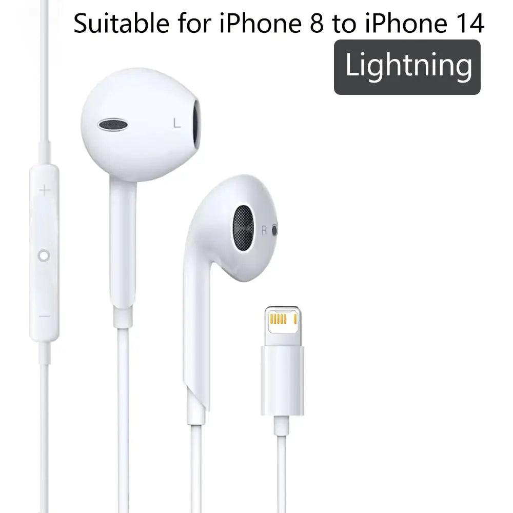 USB-C Earphones with Mic, Volume Control, Hifi Stereo - Compatible with Iphone 17/17 Pro/16/15, Samsung S25/S24/S23, Pixel 10/9, Oneplus & USB-C Phones