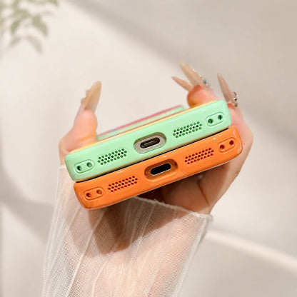 Glossy Dopamine Style Two-Tone Candy Color Phone Case for Iphone 17 16 15 14 Pro Max, Slim Hard Back Cover, Shockproof Protective Case for Women Girls,Back to School,Back to School Haul