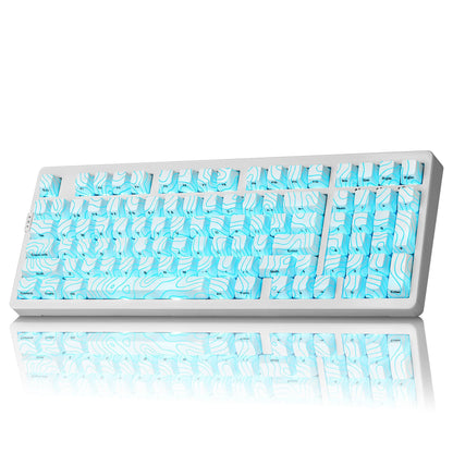 ZORNHER ZH980 95% Wireless Bluetooth Mechanical Gaming Keyboard, Black, Hot Swappable, Clicky, RGB Backlit, 2.4Ghz/Usb-C/Bt5.0, IMD Technology, Computer Peripherals, Gaming Items, Father'S Day Gift Idea, Back to School Shopping