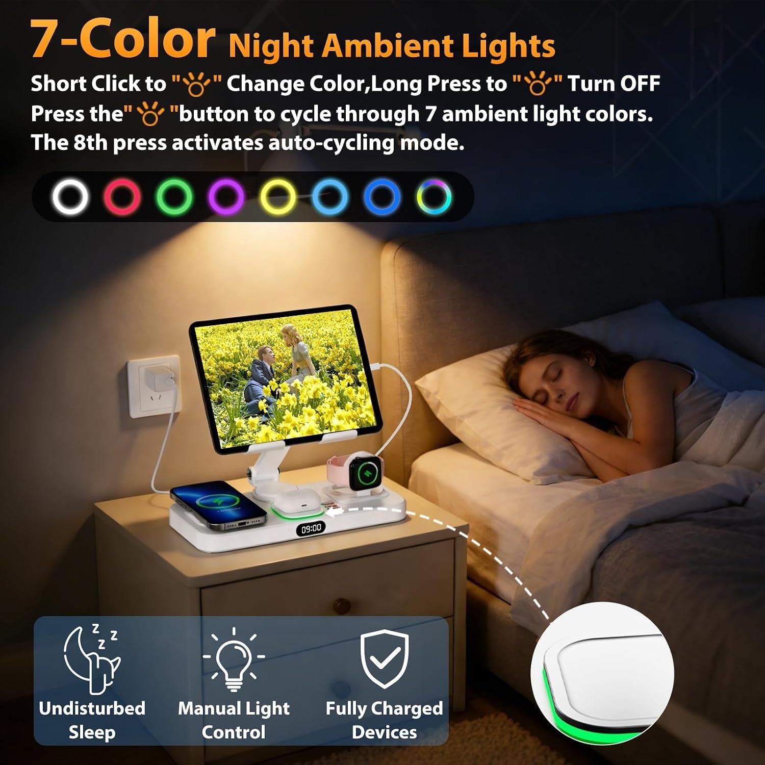 Wireless Charging Station for Apple Devices, Only for Apple Watch Charging