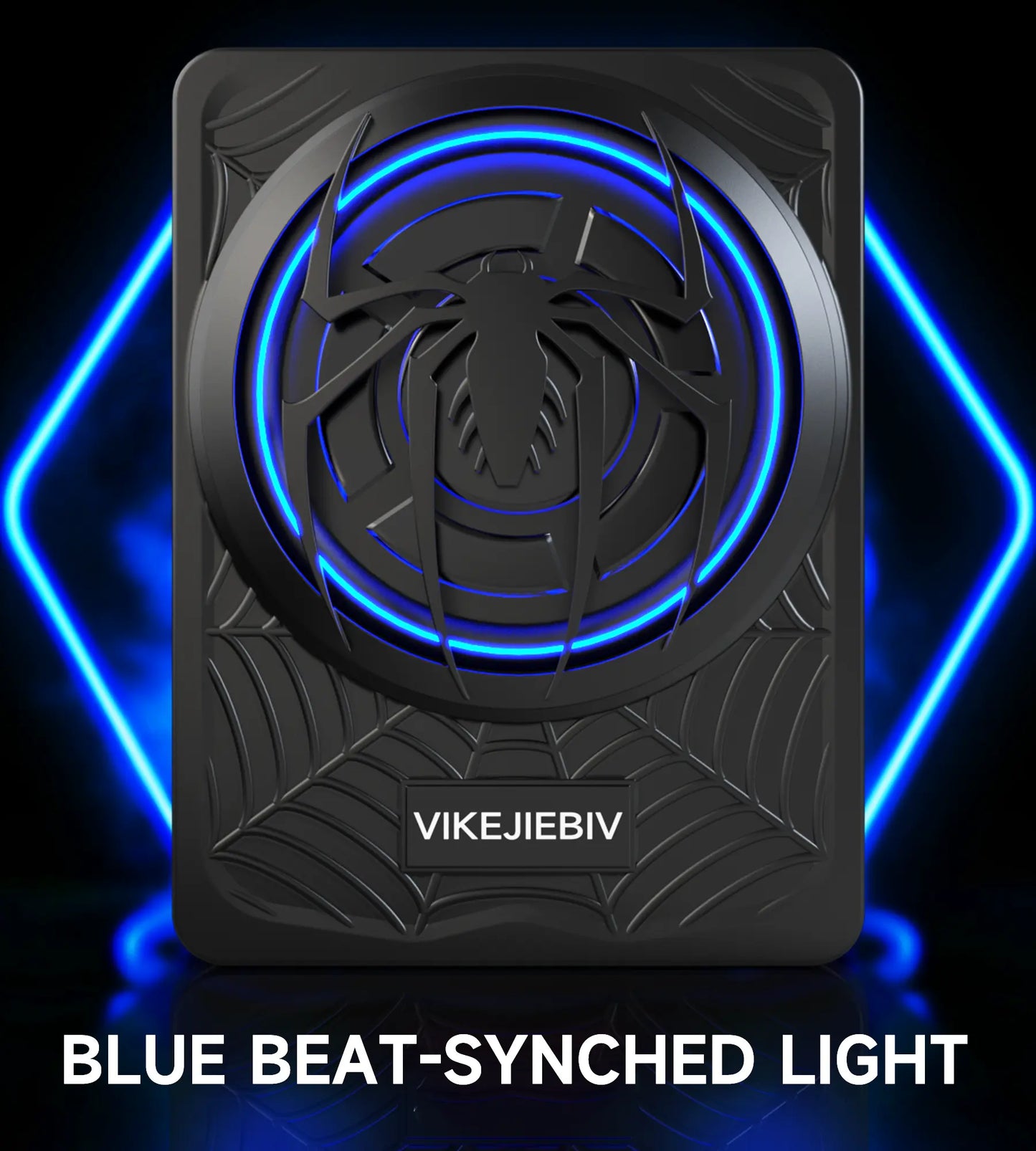 ECHOMUSSY 1200W Slim Underseat Car Subwoofer & Amplifier Package - Ambient Light, Car Stereo Speaker, Individual Low Pass/Gain/Boost Bass Control, Accessory for Truck, SUV, Cars, Car Interior Accessories