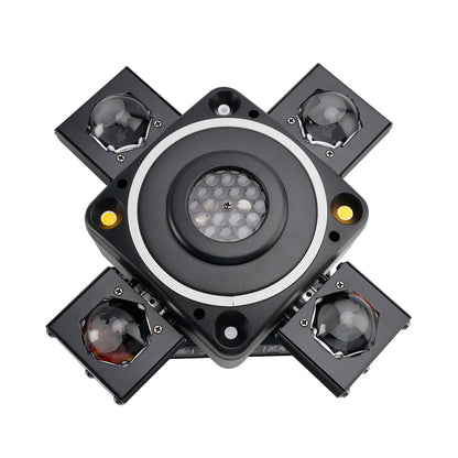 4-Arm Moving Head RGBW Beam Laser, DMX Stage Lighting, Club Lights for Disco Light Party
