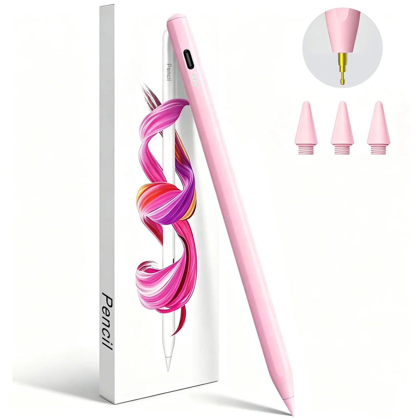 Stylus Pen for Ipad(2018-2026)-2X Fast Charge with Tilt Sensitivity & Palm Rejection for Ipad 11/10/9/8/7/6Th Gen, Air 5/4/3/M4/M3/M2, Pro 13"/12.9"/11"/M4, Mini 7/6/5Th Backtoschool