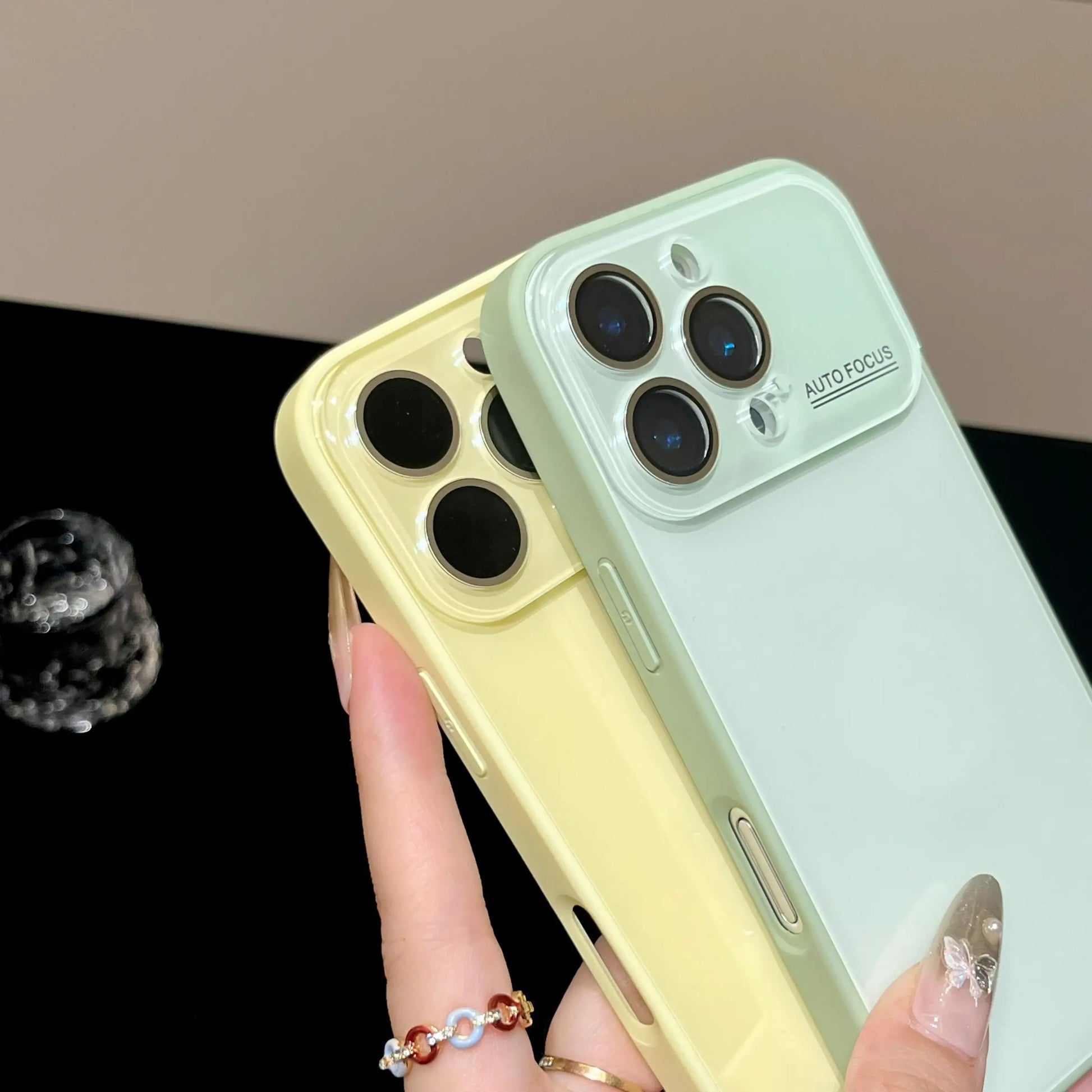 Luxury Skin-Feel Large Window Glass Cellphone Protective Case, Full Coverage Lens Film, Scratch-Resistant and Drop-Proof, Accessories, for Apple Iphone 17Pro Max to 11