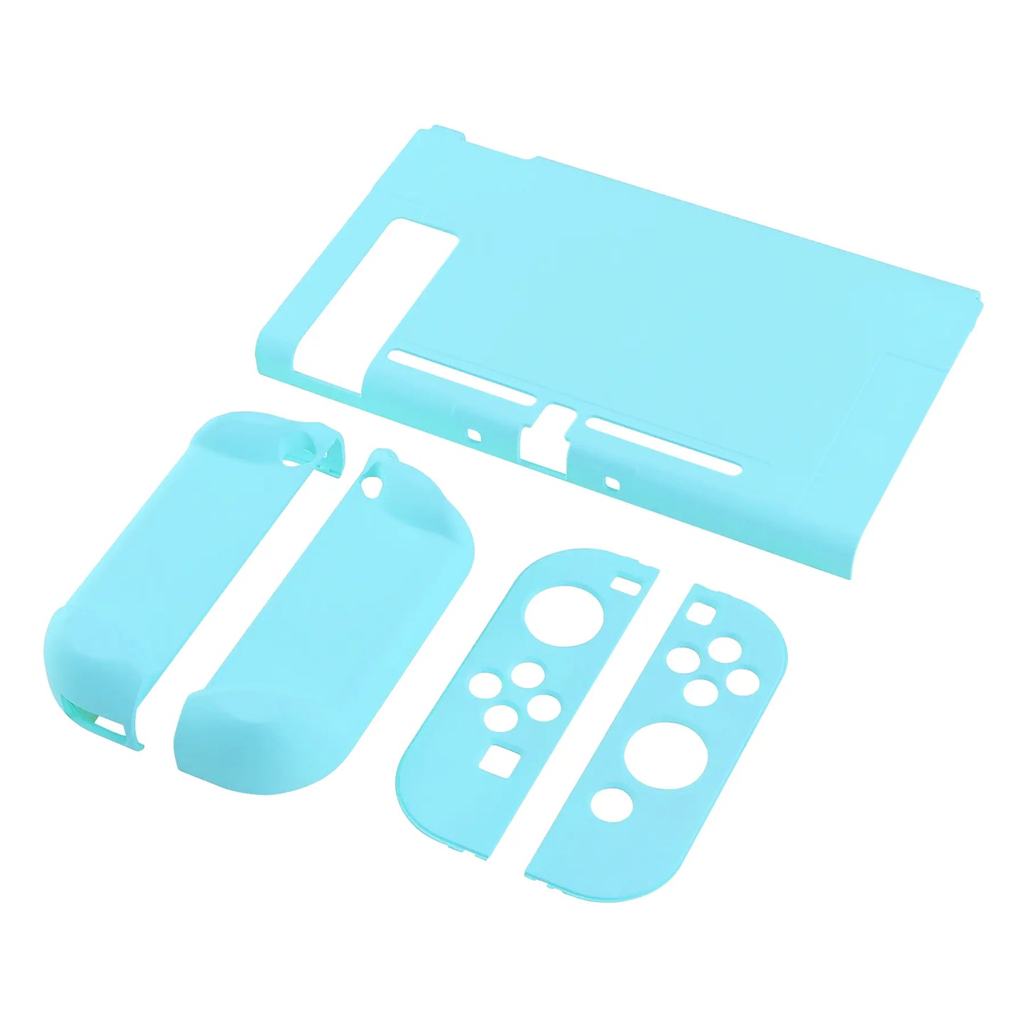 Playvital Customized Dockable Hard Shell Protective Case for Nintendo Switch Console - Black