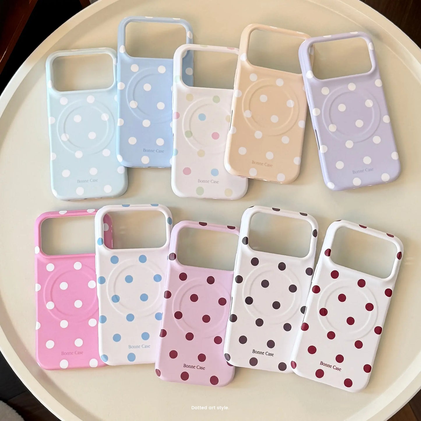 Magsafe-Compatible Polka Dot Candy Color Silicone-Soft TPU Case for Iphone 17,16,15,14 Pro Max - Slim, Anti-Scratch, Shockproof Protective Cover with Comfortable Grip for Women, Women Girls