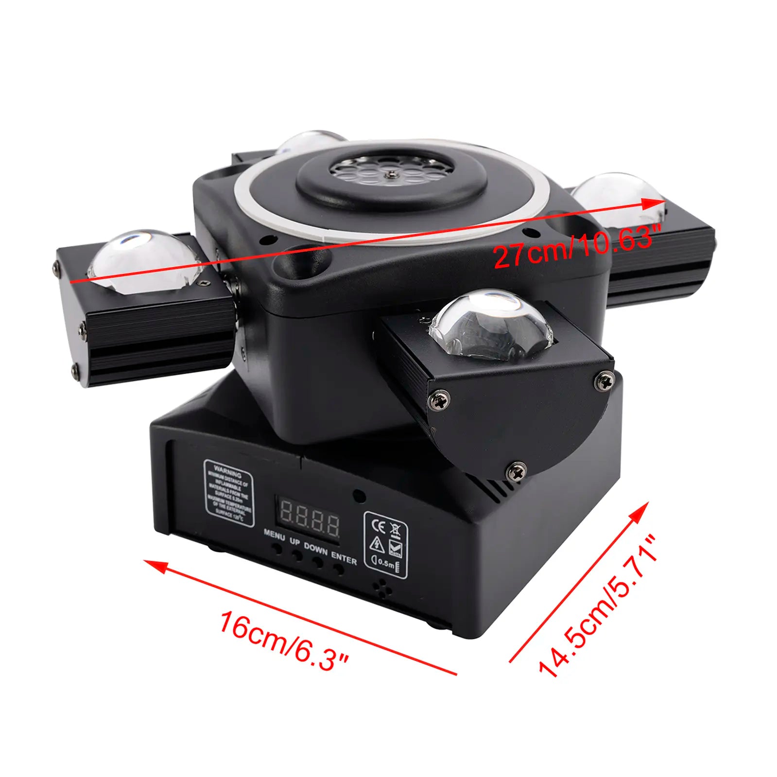 4-Arm Moving Head RGBW Beam Laser, DMX Stage Lighting, Club Lights for Disco Light Party