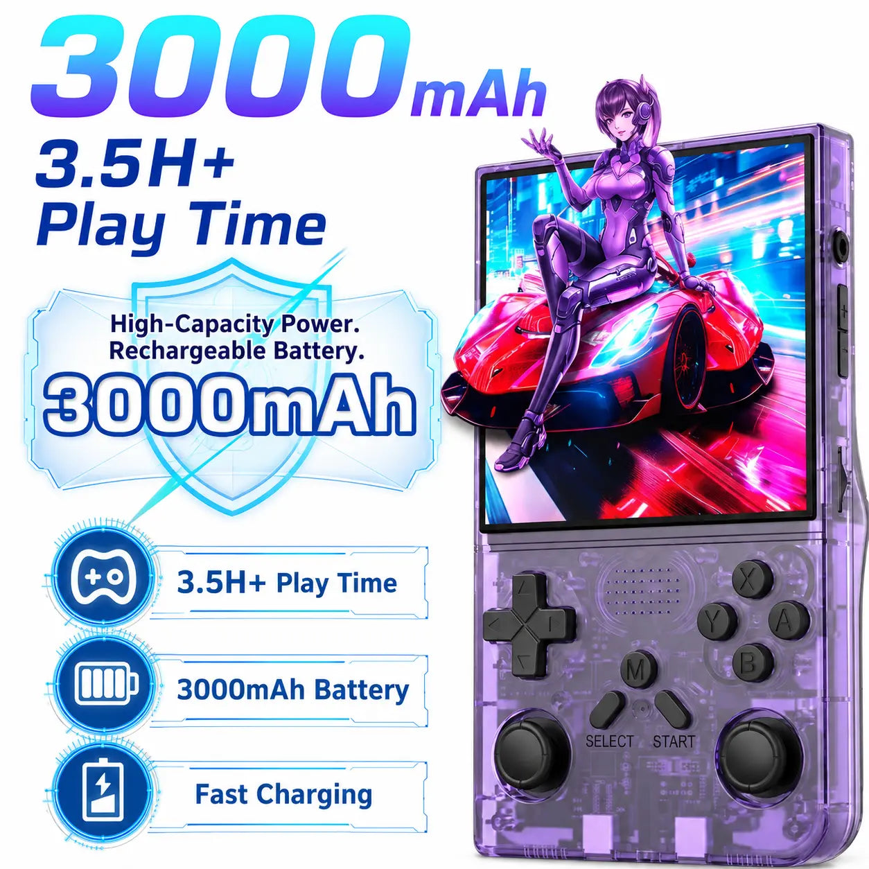 R40 Retro Handheld Game Console, Pre-Loaded Classic Games Plug & Play, Portable Pocket Video Game System, Nostalgic Arcade Gift for Kids & Adults