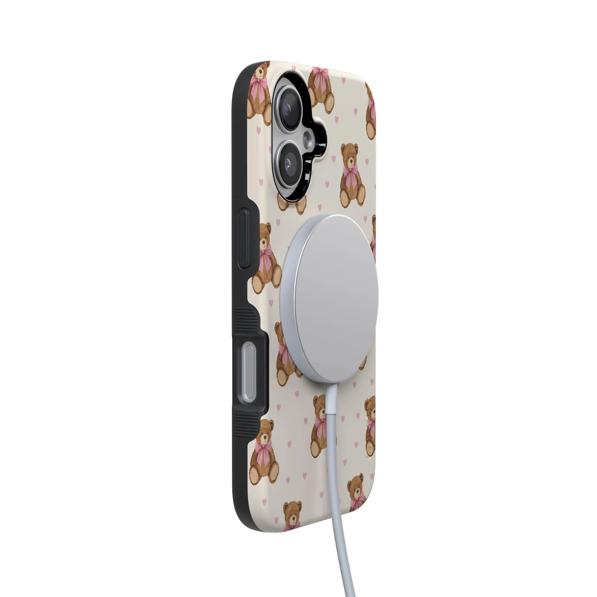 Casely iPhone 17 Case - Cuddle Up Teddy Bear Design | Bold Protection & MagSafe Compatible