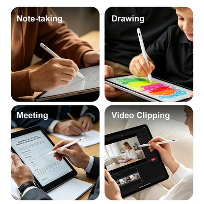 Stylus Pen for Ipad(2018-2026)-2X Fast Charge with Tilt Sensitivity & Palm Rejection for Ipad 11/10/9/8/7/6Th Gen, Air 5/4/3/M4/M3/M2, Pro 13"/12.9"/11"/M4, Mini 7/6/5Th Backtoschool