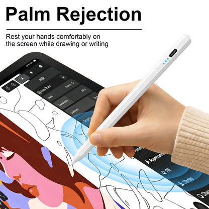 Stylus Pen for Ipad(2018-2026)-2X Fast Charge with Tilt Sensitivity & Palm Rejection for Ipad 11/10/9/8/7/6Th Gen, Air 5/4/3/M4/M3/M2, Pro 13"/12.9"/11"/M4, Mini 7/6/5Th Backtoschool